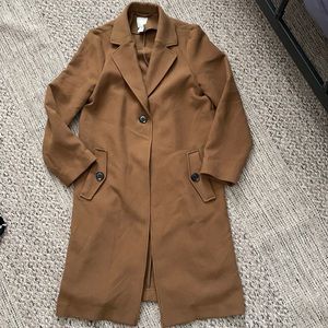 H&M WOMENS TRENCH COAT CAMEL XS